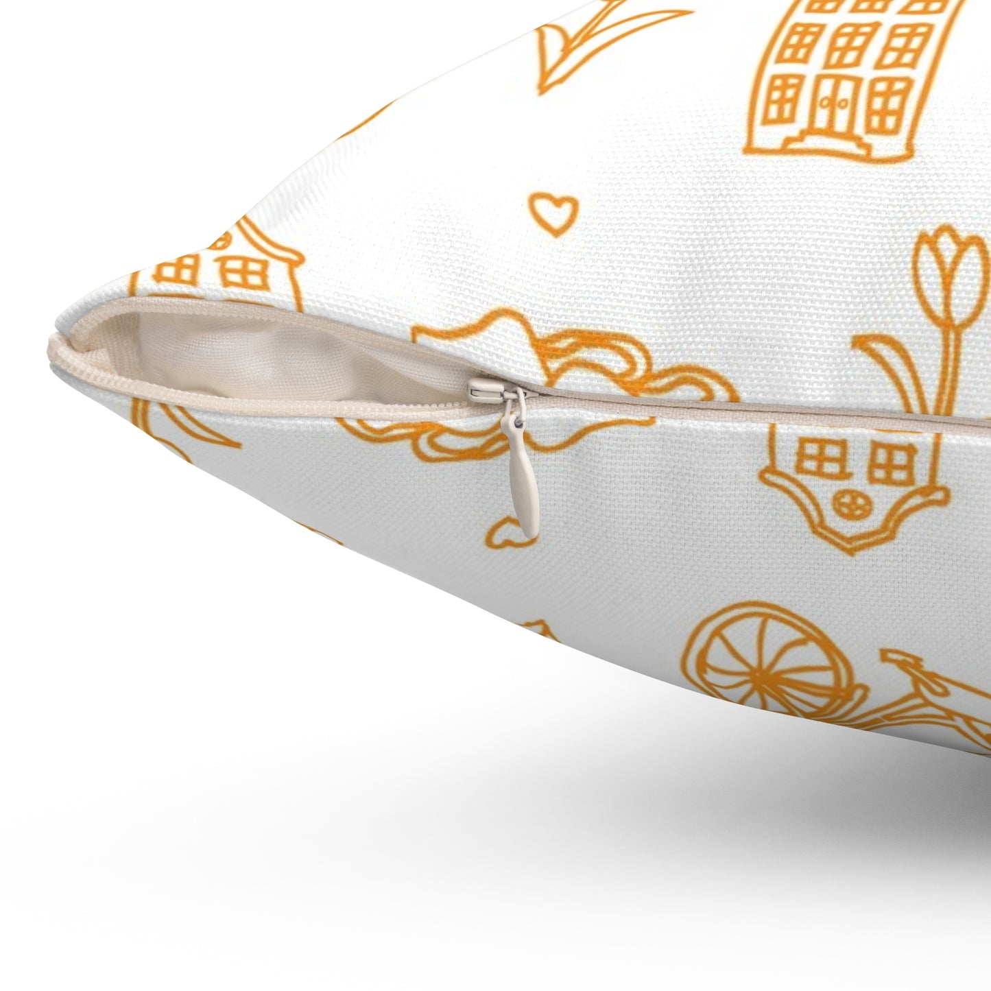 Spun Polyester Square Pillow