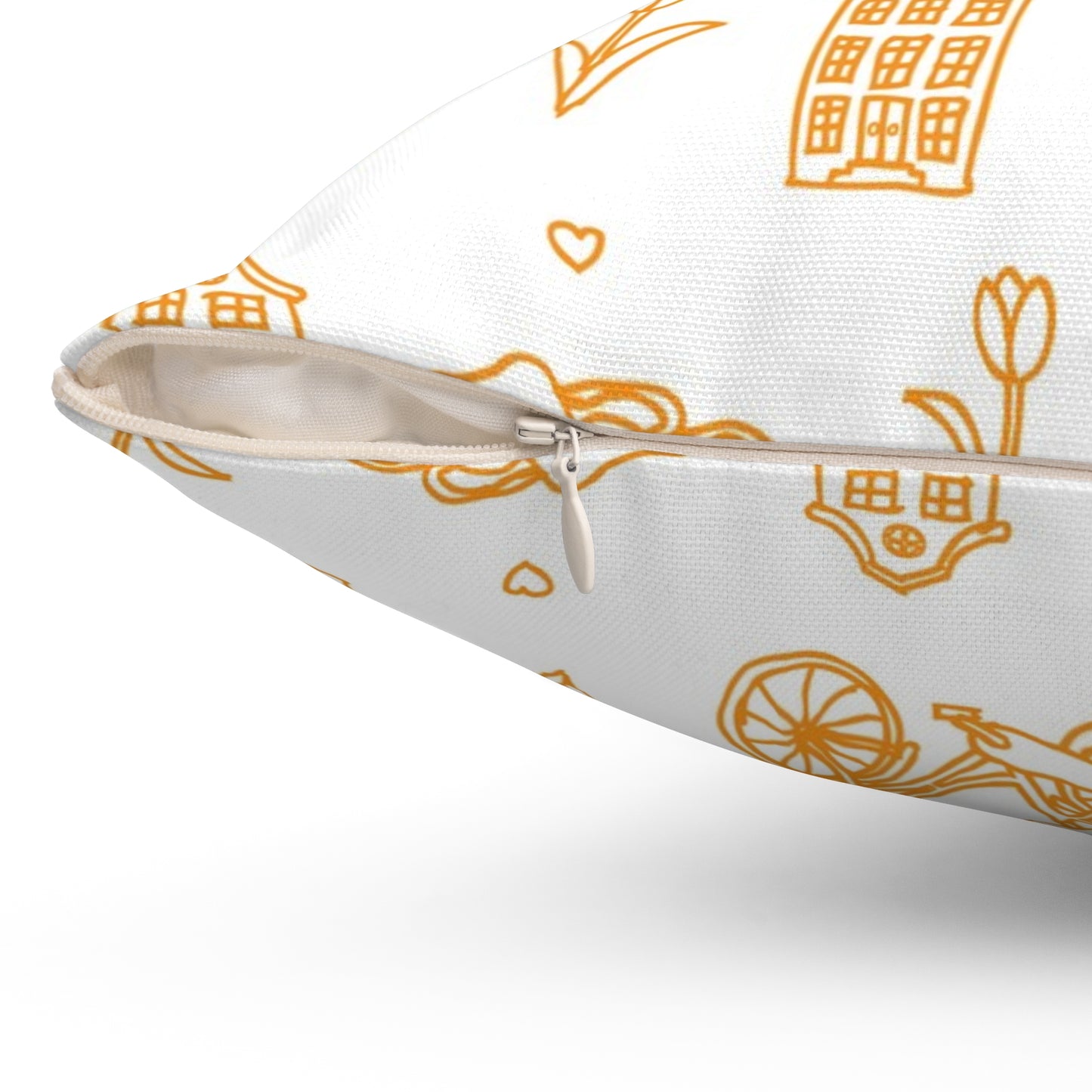 Spun Polyester Square Pillow