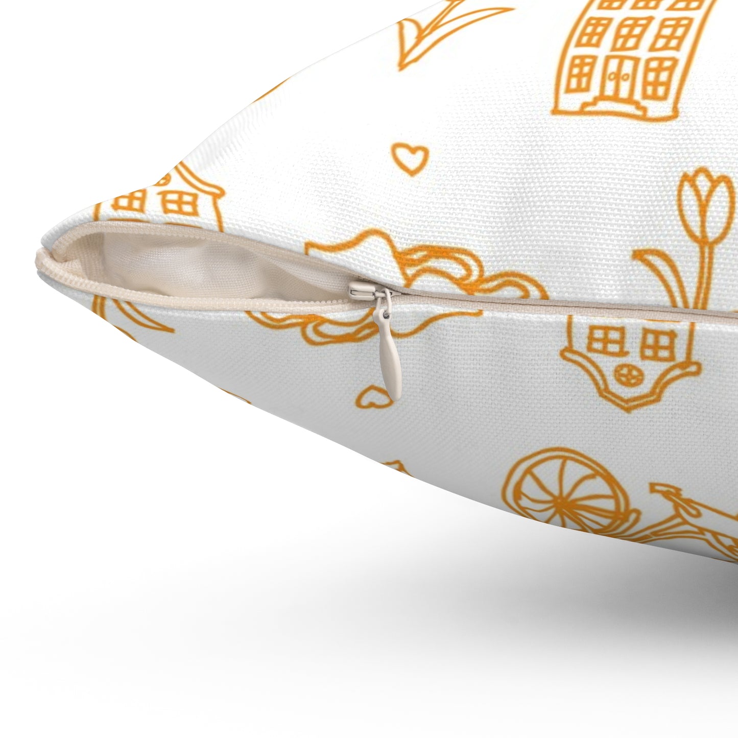 Spun Polyester Square Pillow