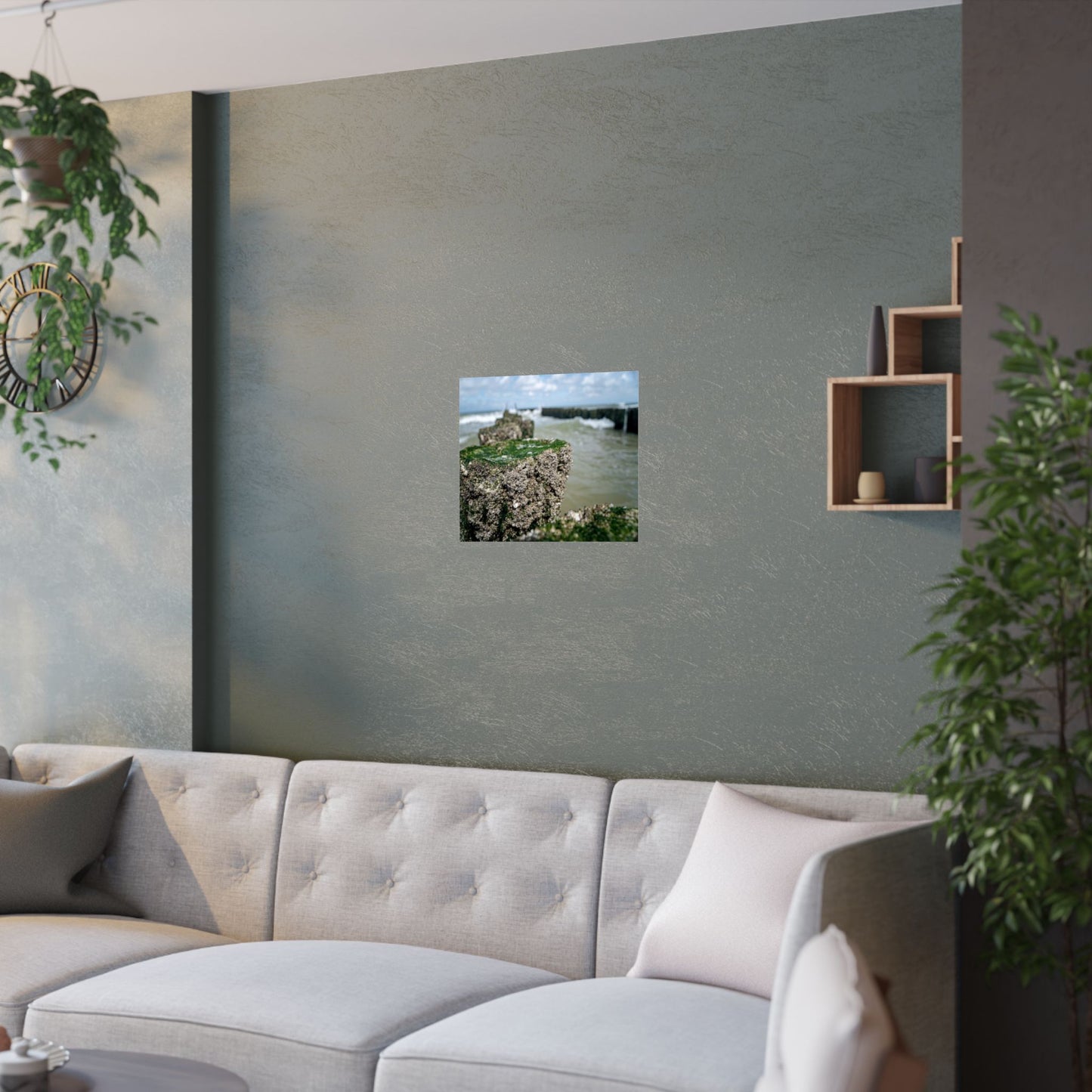 Satin Poster - Wadden Sea Panoramic View, Rocks