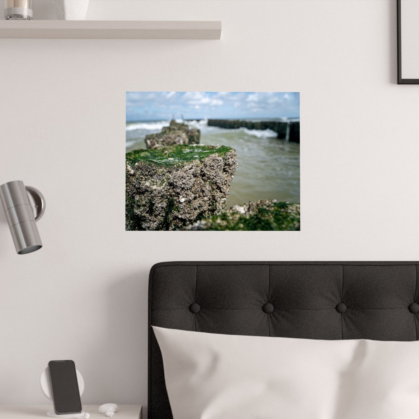Satin Poster - Wadden Sea Panoramic View, Rocks