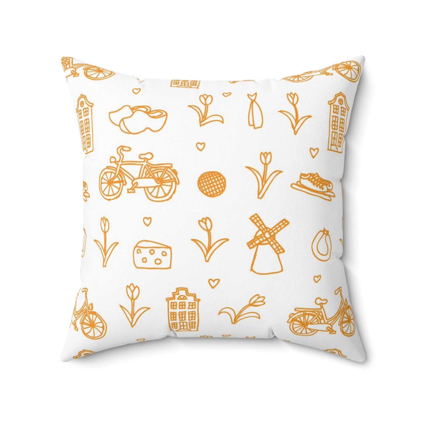 Spun Polyester Square Pillow