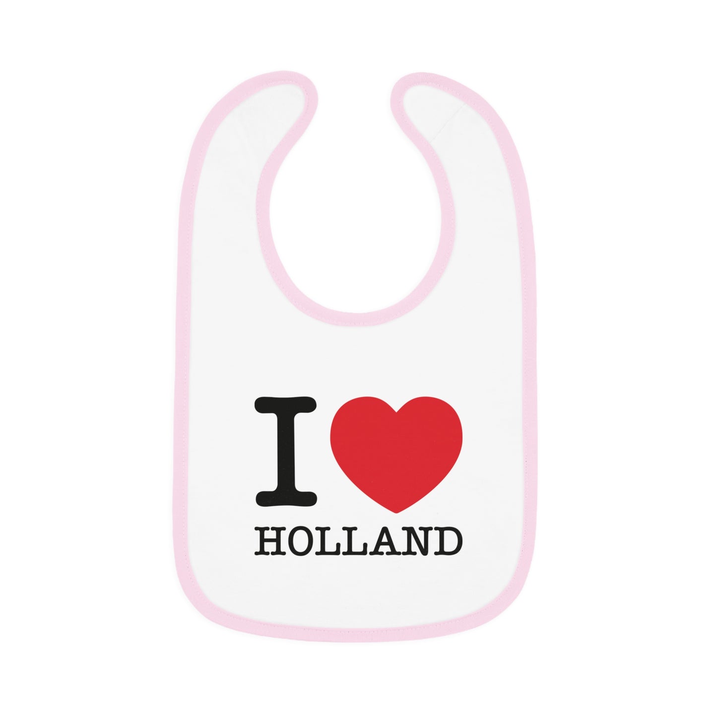 Baby Contrast Trim Jersey Bib