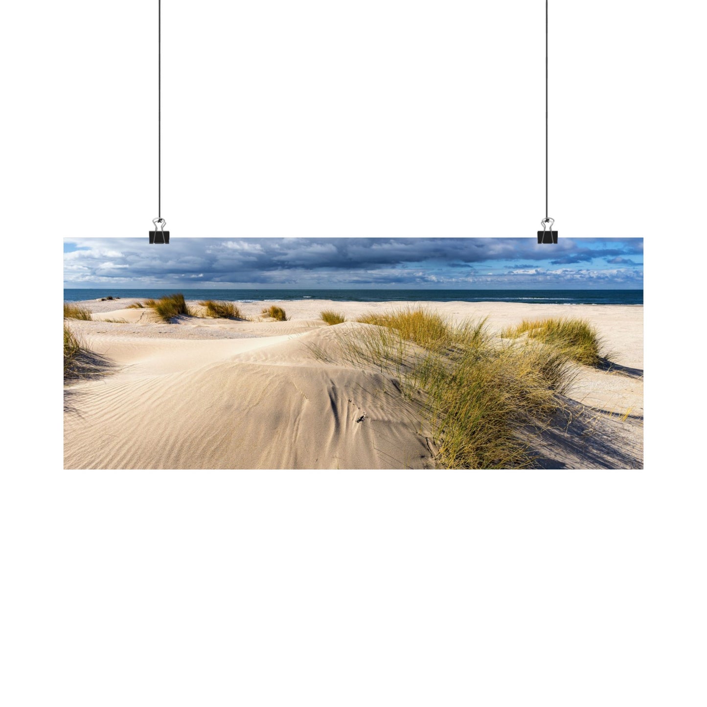 Satin Poster - Beach in Holland Summer Scene