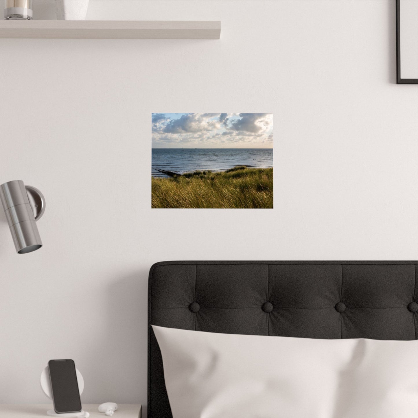 Satin Poster - Beautiful Shot Sandy Beach Cloudy Sky Vlissingen Zeeland Netherlands