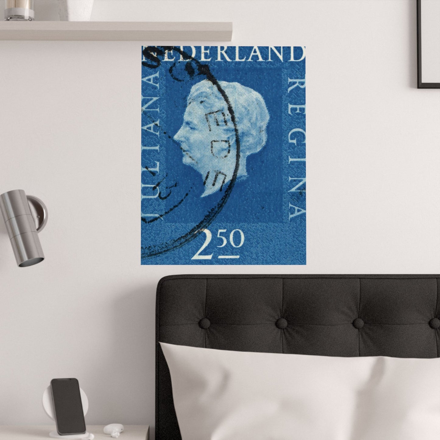 Satin Poster - Queen Wilhelmina Stamp Edition