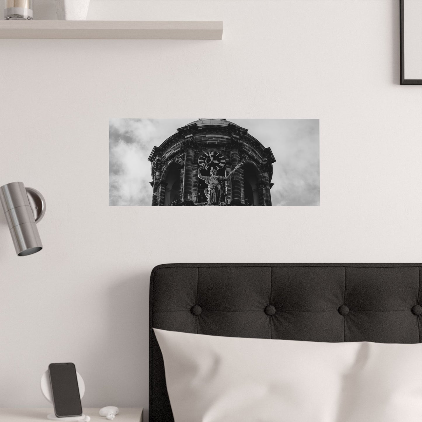 Satin Posters - Royal Palace Dam Square Amsterdam Netherlands Greyscale Design