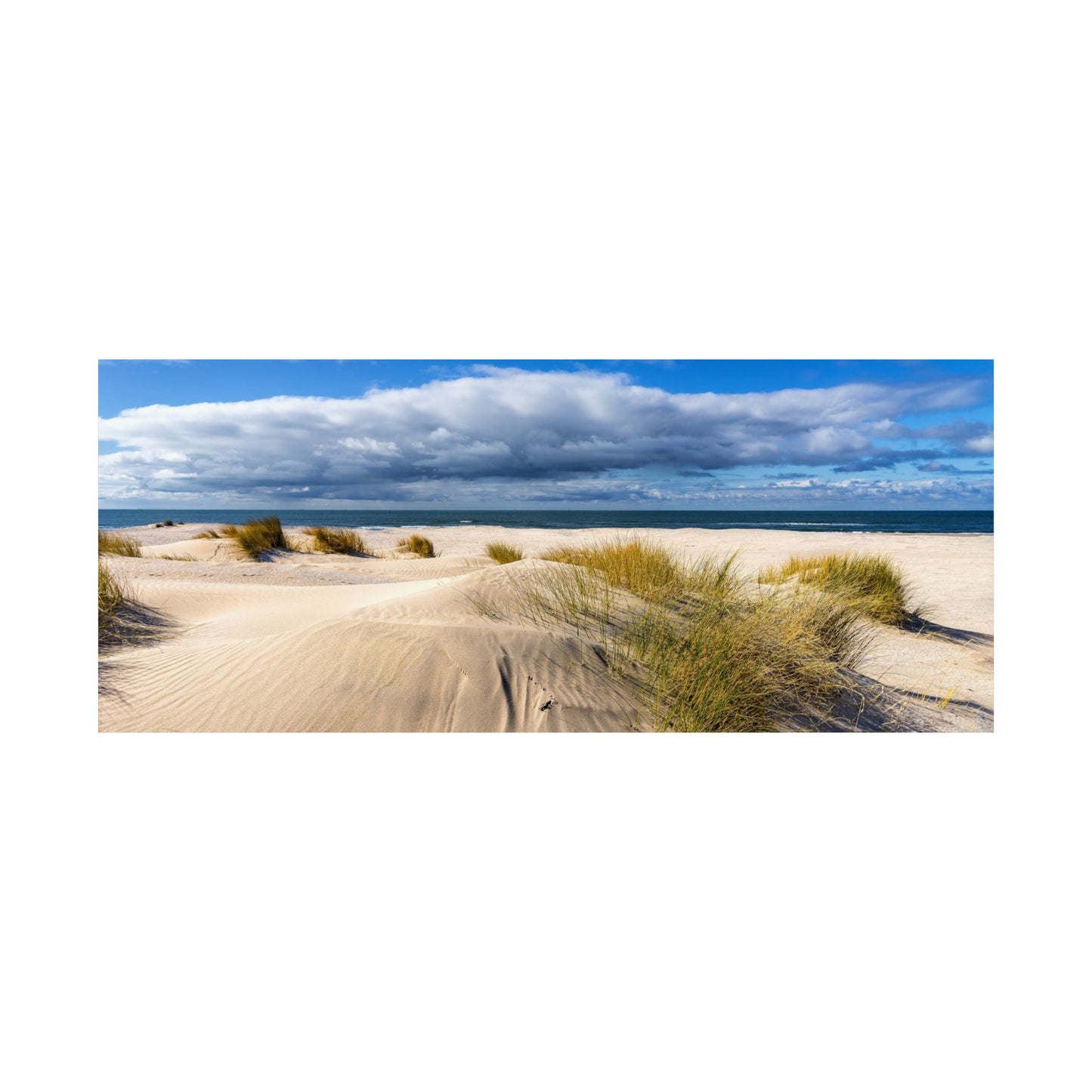 Satin Poster - Beach in Holland Summer Scene