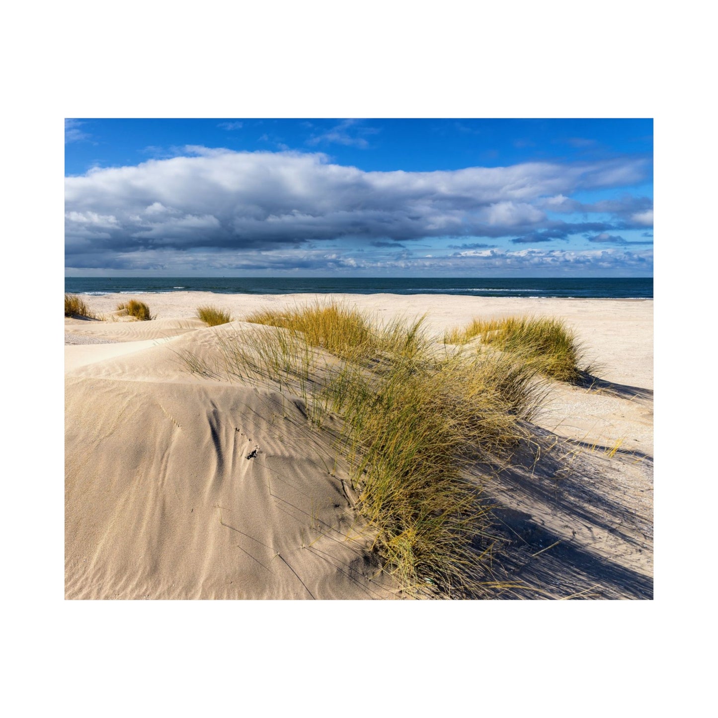 Satin Poster - Beach in Holland Summer Scene