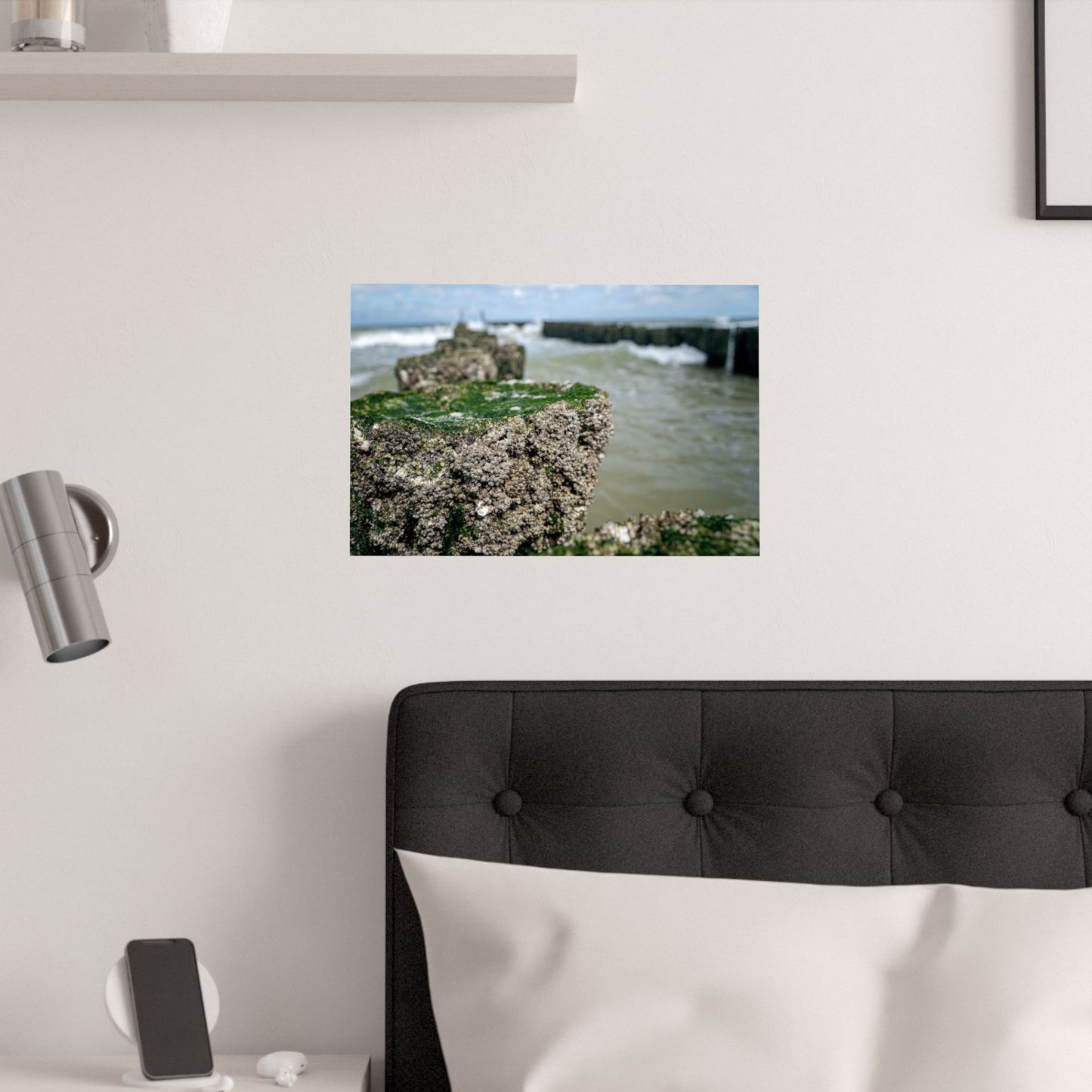 Satin Poster - Wadden Sea Panoramic View, Rocks