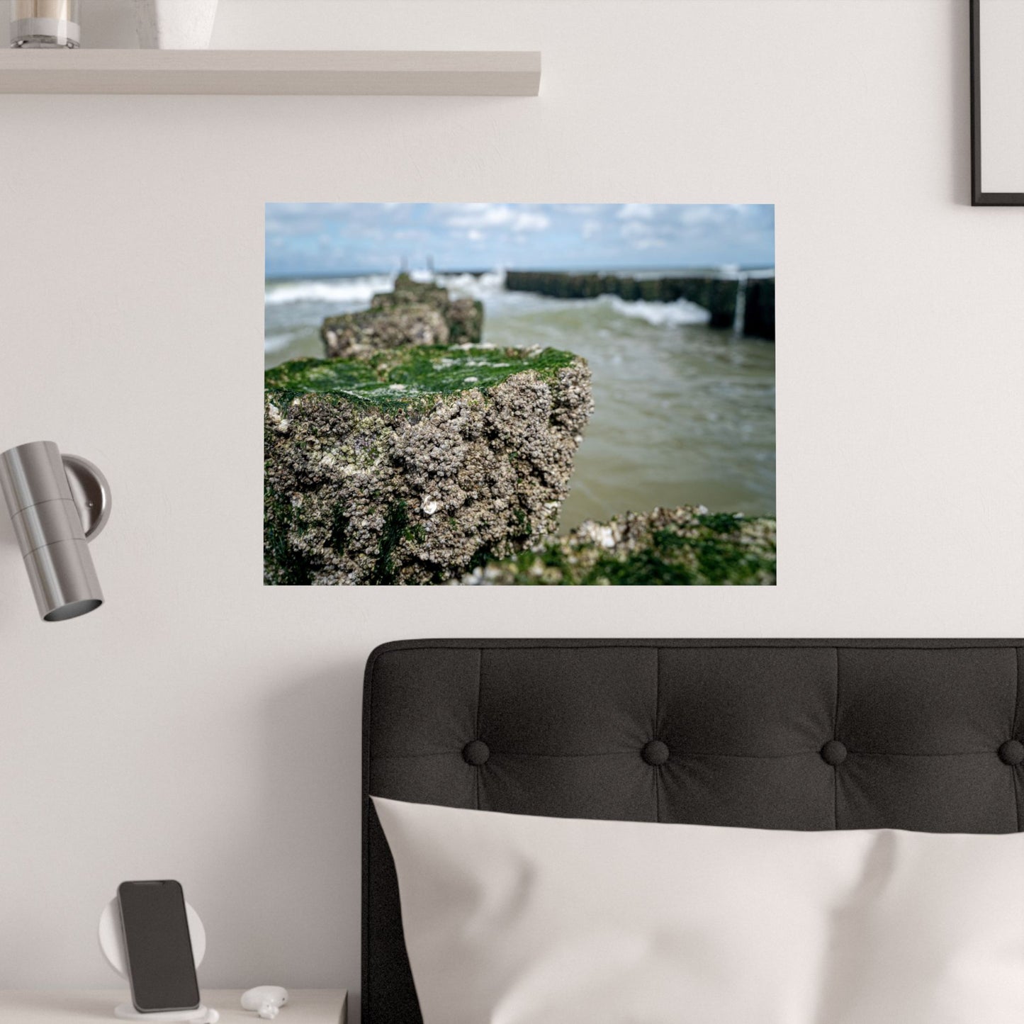 Satin Poster - Wadden Sea Panoramic View, Rocks