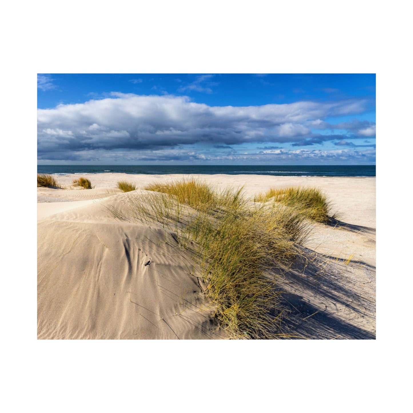 Satin Poster - Beach in Holland Summer Scene