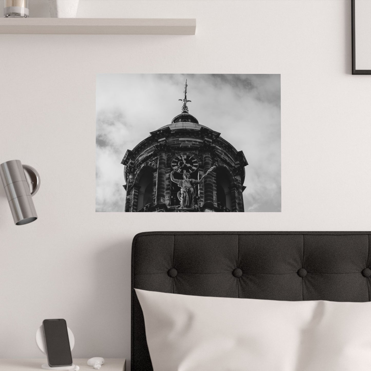 Satin Posters - Royal Palace Dam Square Amsterdam Netherlands Greyscale Design