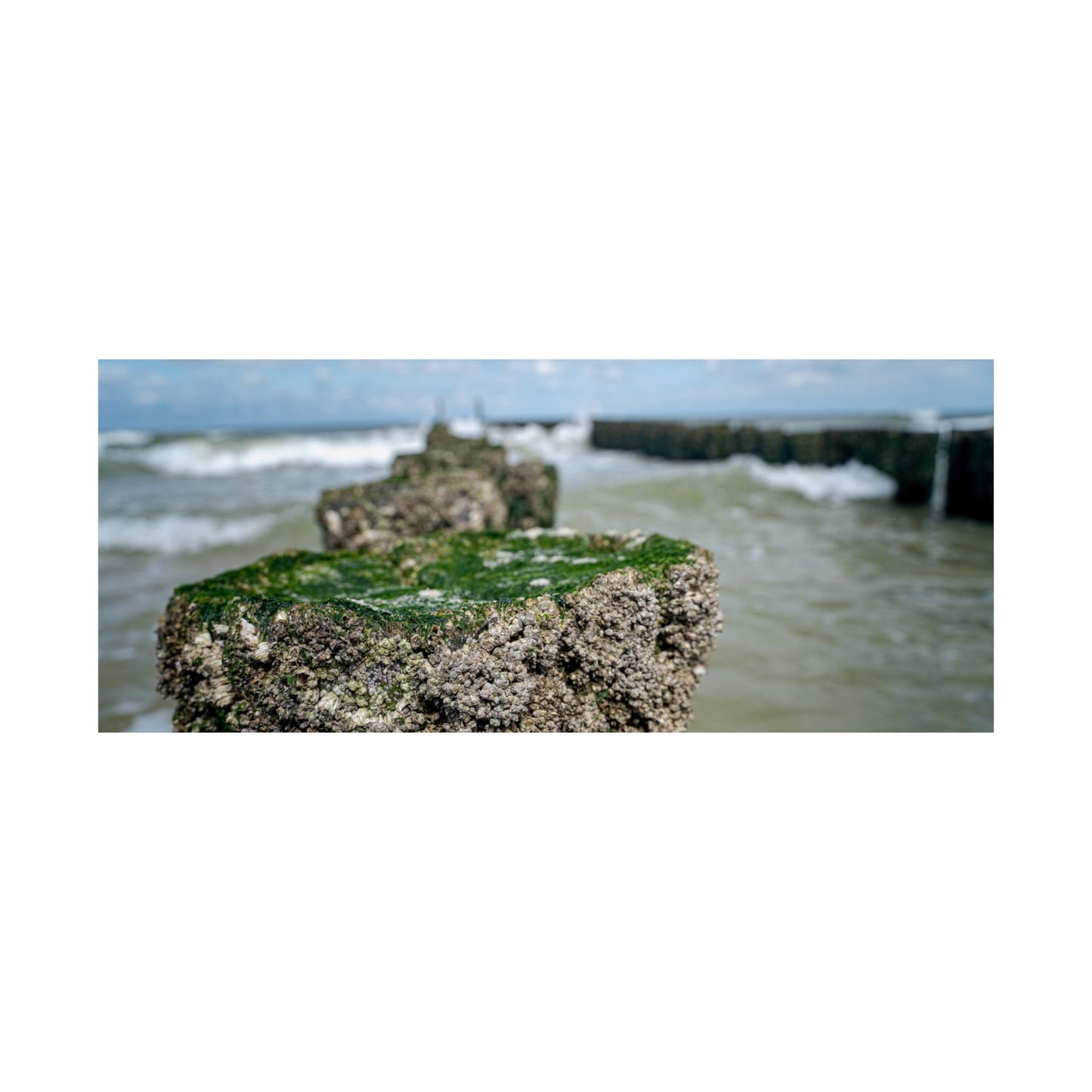 Satin Poster - Wadden Sea Panoramic View, Rocks