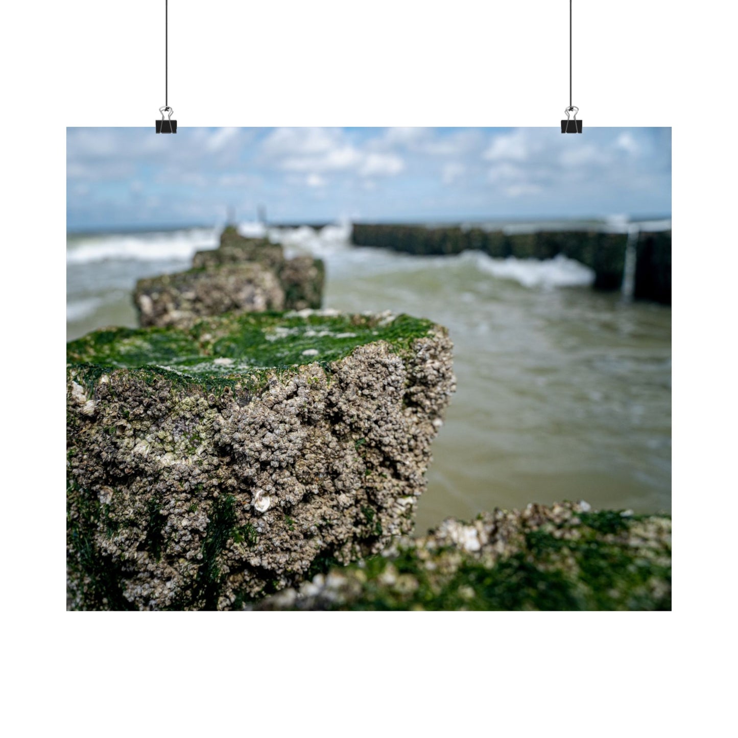 Satin Poster - Wadden Sea Panoramic View, Rocks