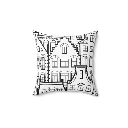 Spun Polyester Square Pillow